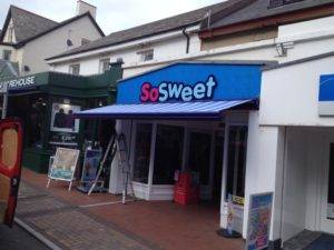 awning on sweet shop