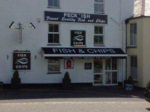 fish and chip shop awning