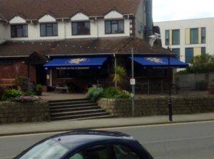 awning on restaurant