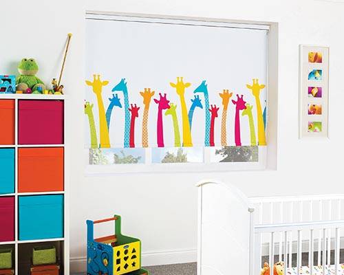 motorised louvolite nursery blind
