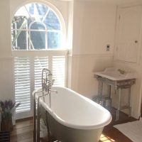 shutters in bathroom