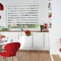 Kitchen room with capri ice blinds